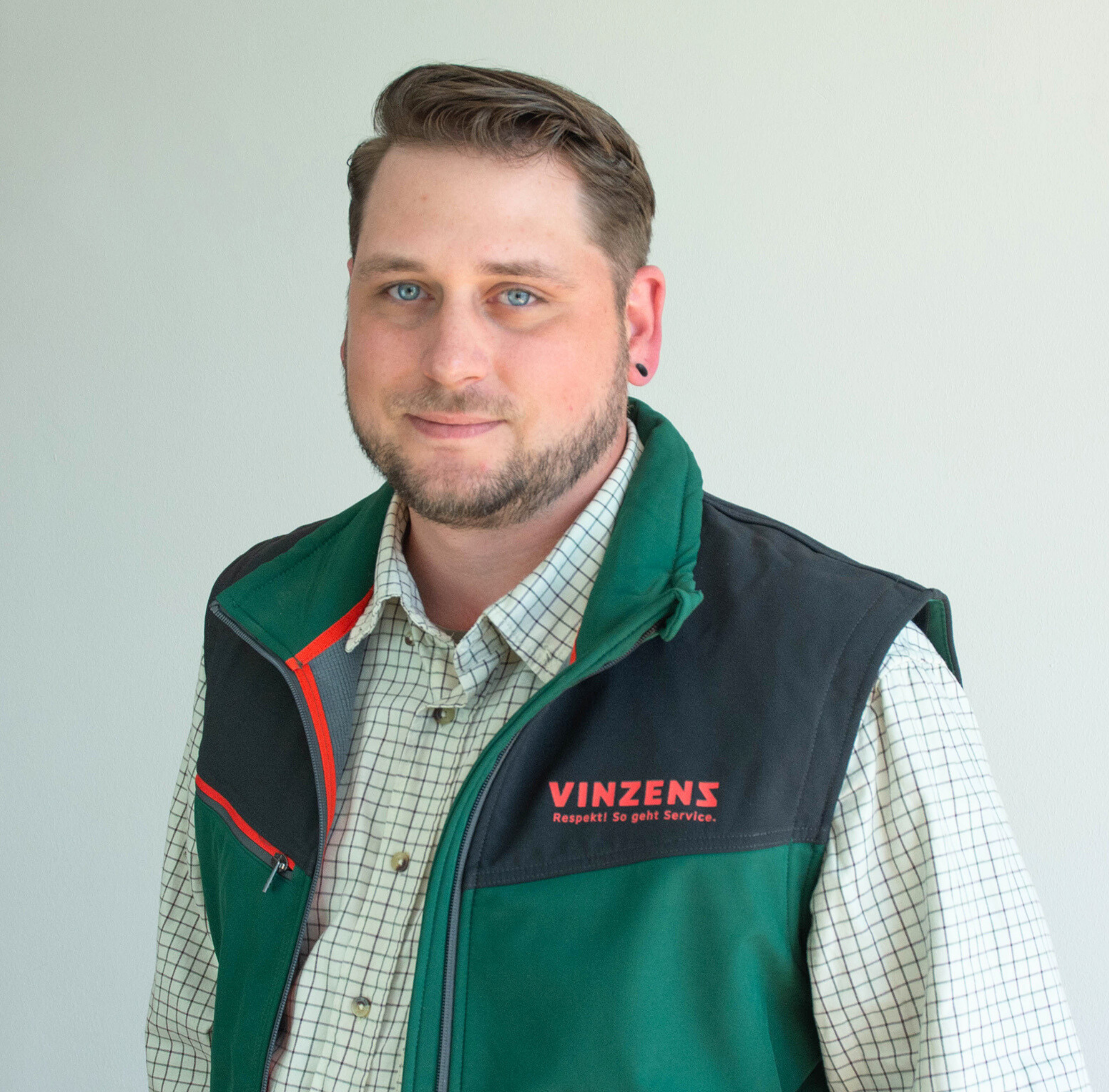 Matthias Eichhorn Betriebsleiter des Vinzenz Garten- und Landschaftsbau