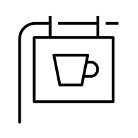 Icon für Restaurant und Café
