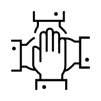 Icon für Teamaktionen