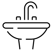 Icon für Gästezimmer und Hotelbad