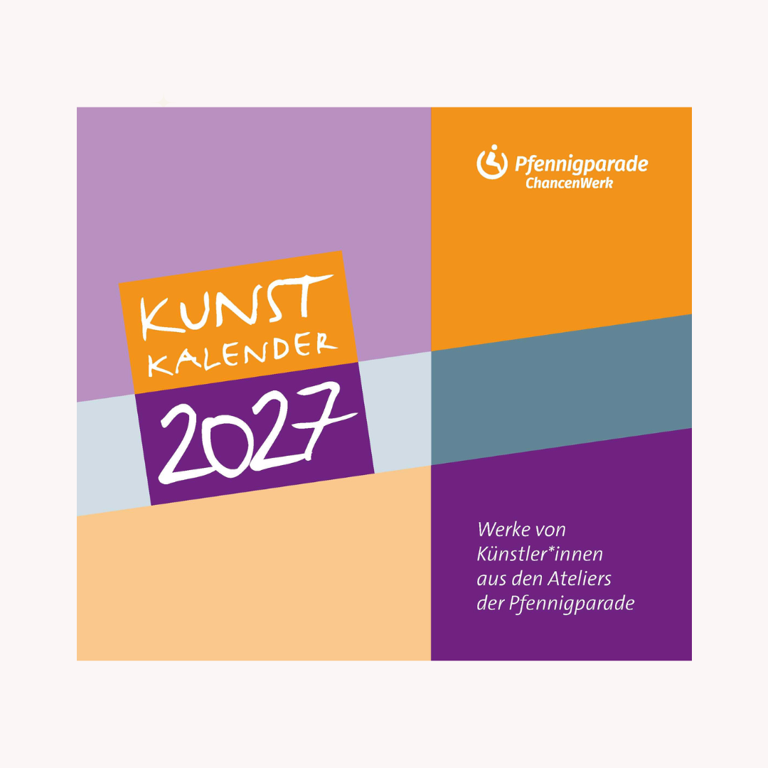 Bunter rechteckiger Kalender aus der Pfennigparade
