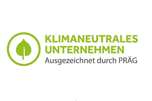 PRÄG-Siegel für ein klimaneutrales Unternehmen