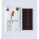 Produktverpackung mit Papageigrafik und Schokoladentafel