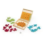 Holzspiel mit Igelpuzzel und was alles darin enthalten ist