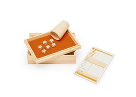 Würfelspiel mit Holzkassette