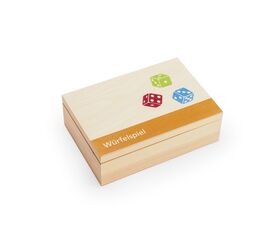Würfelspiel mit Holzkassette