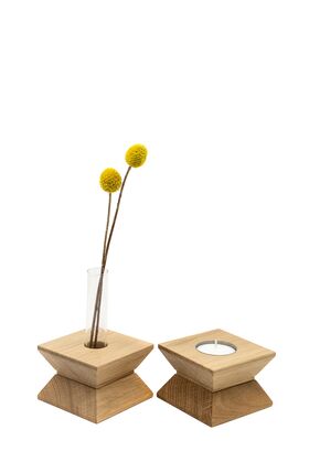 Kerzenhalter und Blumenvase Joseph
