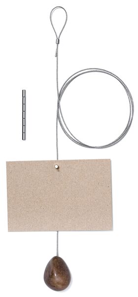 Fotoseil mit Tagua-Nuss grau/braun