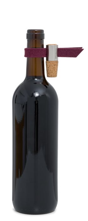 Weinstöpsel - anthrazit/aubergine