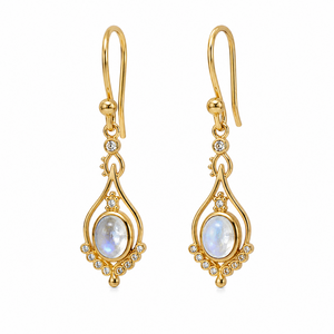 VANA Valoura Mondstein Ohrringe | Gold