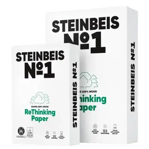 Kopierpapier Classic White-Recycling, A4, 80g/m², 500 Blatt, - STEINBEIS No.1 