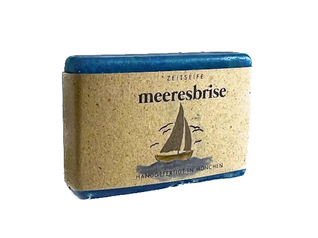 meeresbrise Mini Naturseife 25 g ZEITSEIFE | Nachhaltig | Handgemacht | Inklusiv