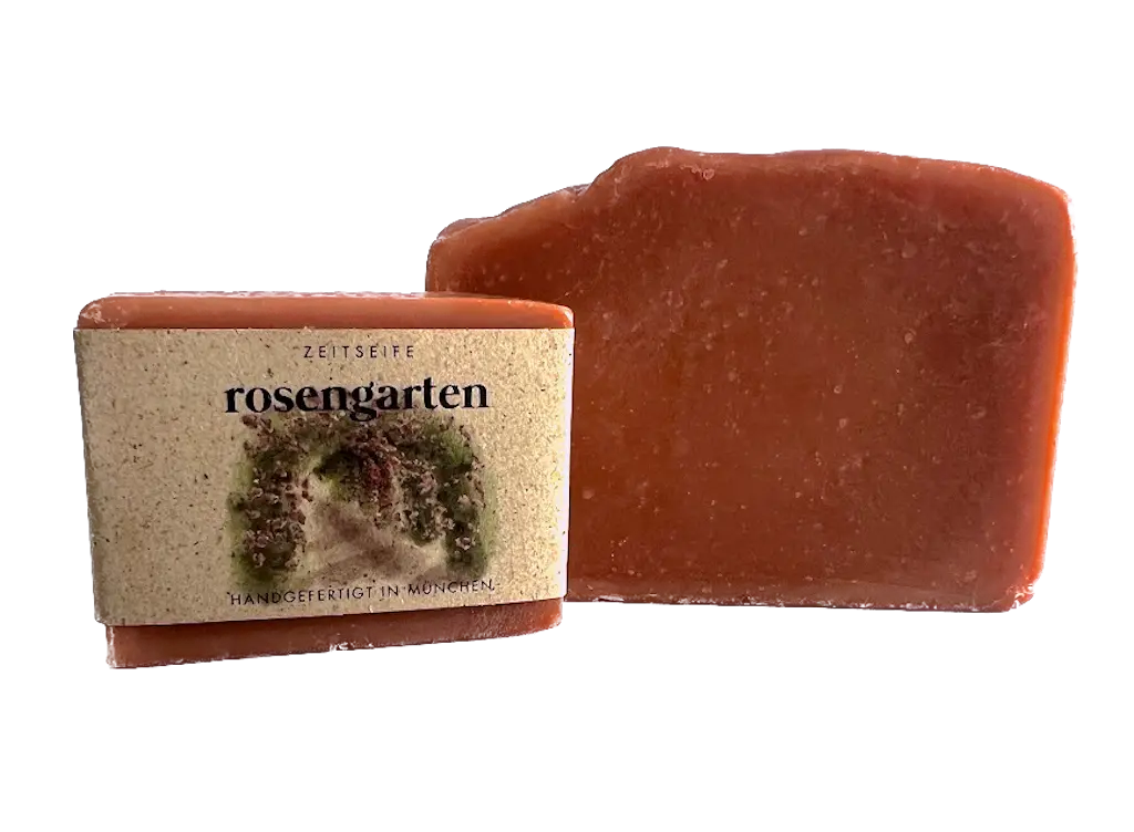 rosengarten Mini Naturseife 25 g ZEITSEIFE | Nachhaltig | Handgemacht | Inklusiv