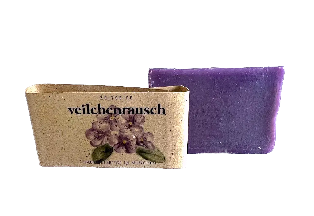 veilchenrausch Mini Naturseife 25 g ZEITSEIFE | Nachhaltig | Handgemacht | Inklusiv