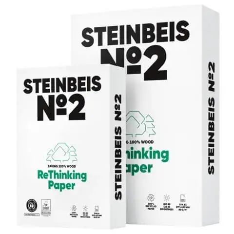 Kopierpapier Classic White-Recycling, A4, 80g/m², 500 Blatt - STEINBEIS No.2