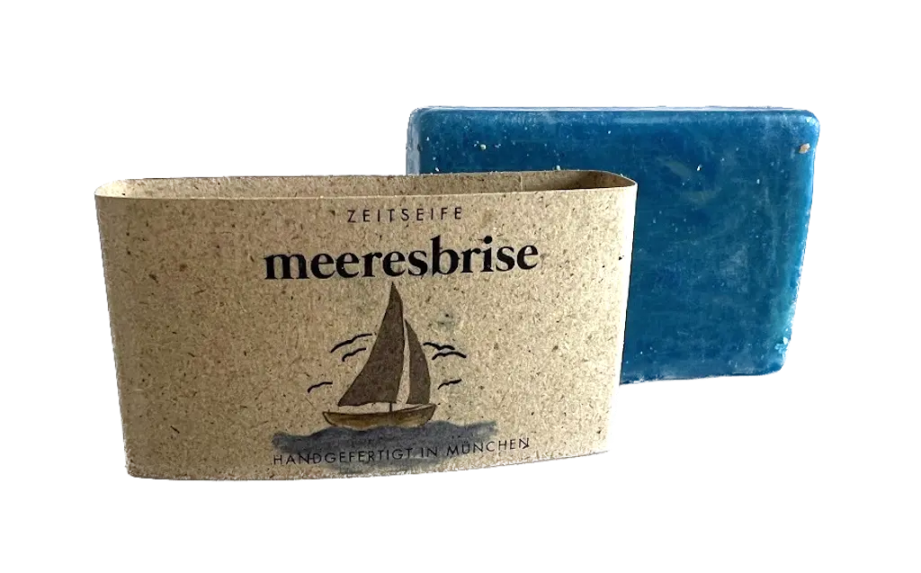 meeresbrise Mini Naturseife 25 g ZEITSEIFE | Nachhaltig | Handgemacht | Inklusiv